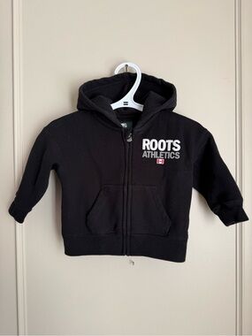 Baby Roots Black Zip-up Hoodie